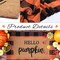 Fall Decor Doormat Combo Set, 100% Coco Coir Welcome Mat + 28 x 43" Orange and Black Plaid Rug - Fall Thanksgiving Front Porch Entryway Decor Floor Mat, Indoor Outdoors Autumn Mats Hello, Pumpkin.